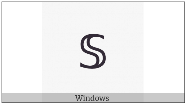 Mathematical Double-Struck Small S on various operating systems