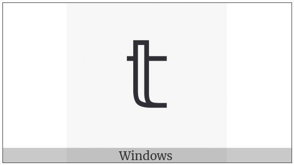 Mathematical Double-Struck Small T on various operating systems