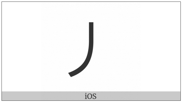 Kangxi Radical Slash on various operating systems