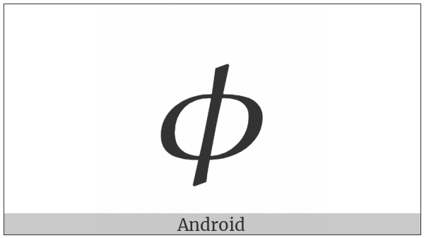 Mathematical Italic Phi Symbol on various operating systems