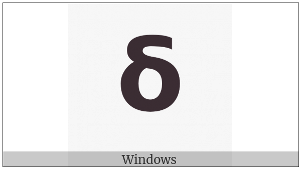 Mathematical Sans-Serif Bold Small Delta on various operating systems