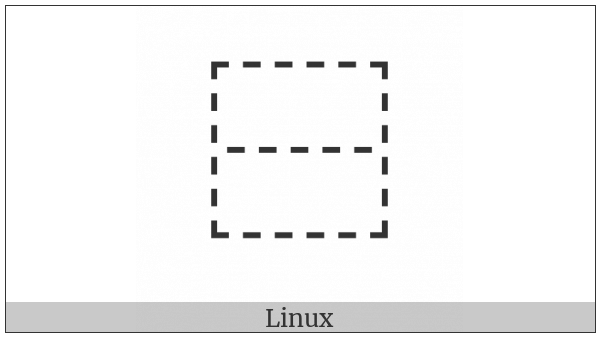 Ideographic Description Character Above To Below on various operating systems
