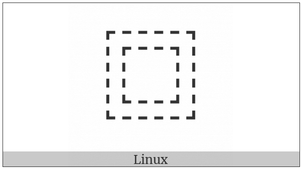 Ideographic Description Character Full Surround on various operating systems