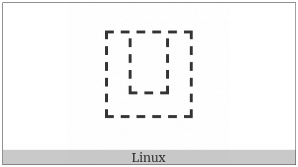 Ideographic Description Character Surround From Below on various operating systems