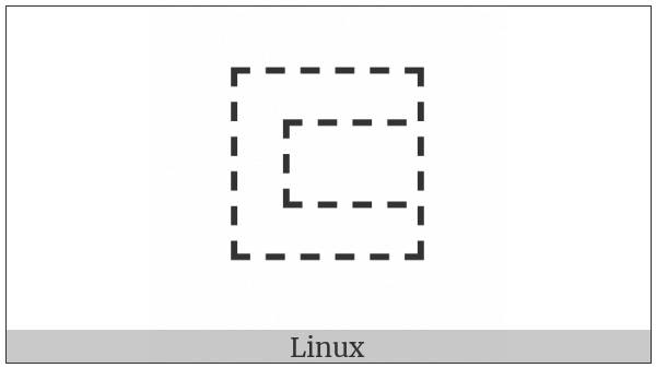 Ideographic Description Character Surround From Left on various operating systems