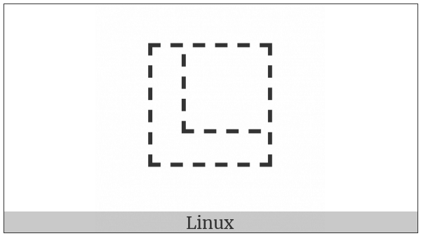 Ideographic Description Character Surround From Lower Left on various operating systems