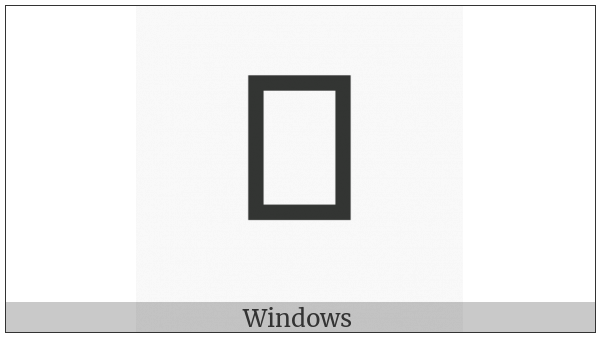 Combining Glagolitic Letter Izhe on various operating systems