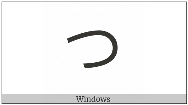 Hiragana Letter Tu on various operating systems