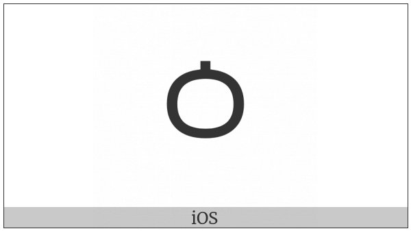 Hangul Letter Ieung on various operating systems