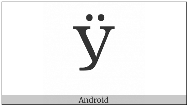 Cyrillic Capital Letter U With Diaeresis on various operating systems
