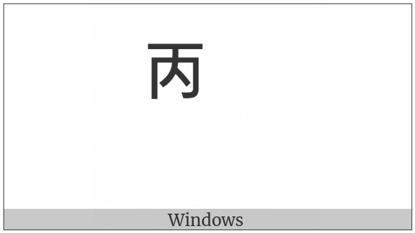 Ideographic Annotation Third Mark on various operating systems