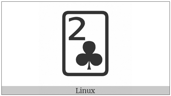 Playing Card Two Of Clubs on various operating systems
