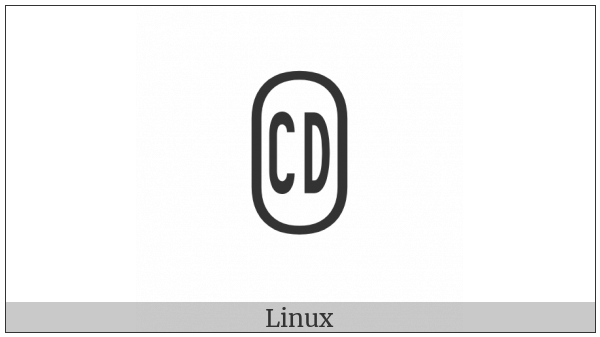 Circled Cd on various operating systems