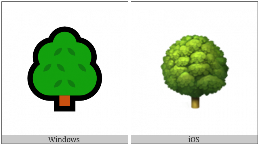 Deciduous Tree on various operating systems