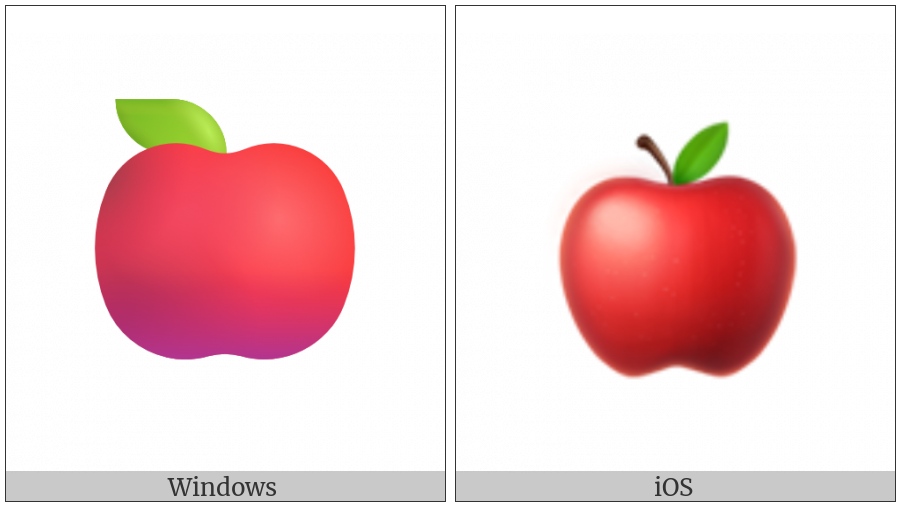 Red Apple on various operating systems