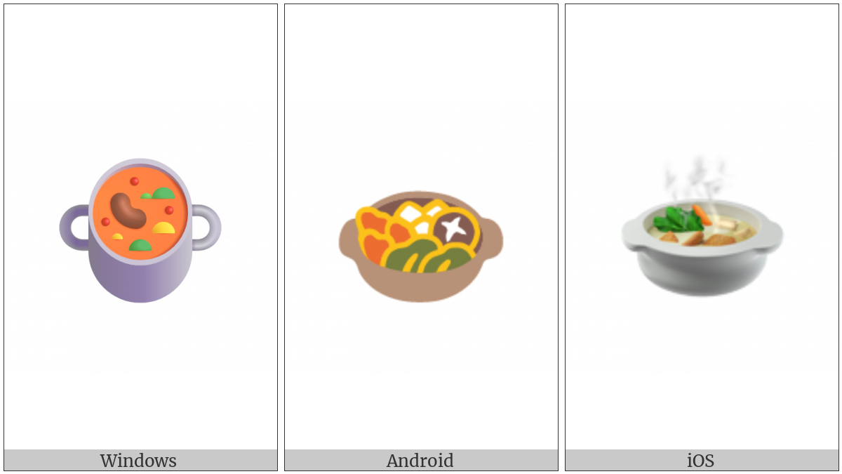 Pot Of Food on various operating systems