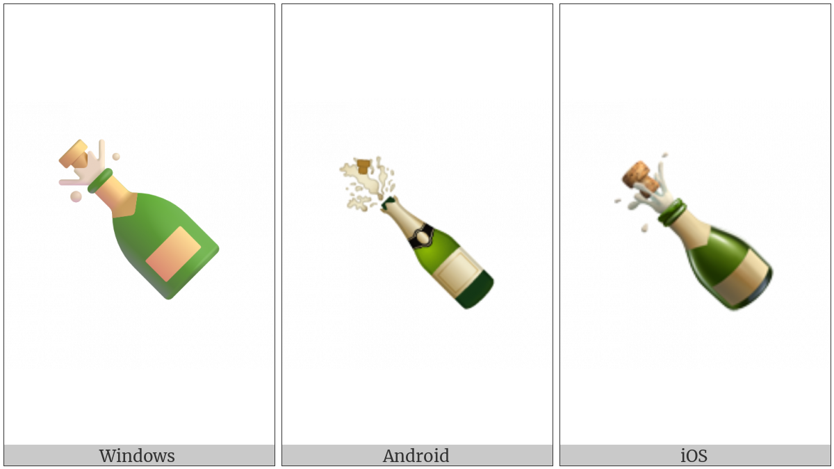 Bottle With Popping Cork on various operating systems
