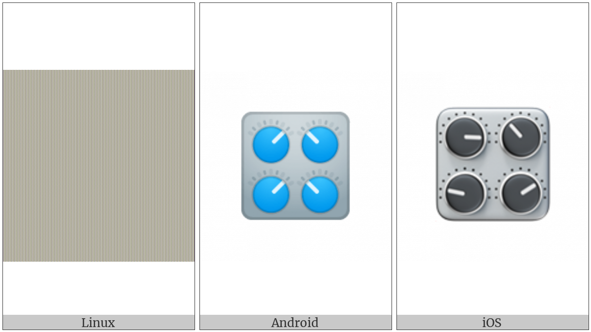 Control Knobs on various operating systems