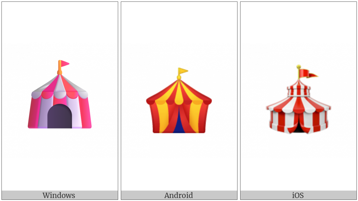 Circus Tent on various operating systems