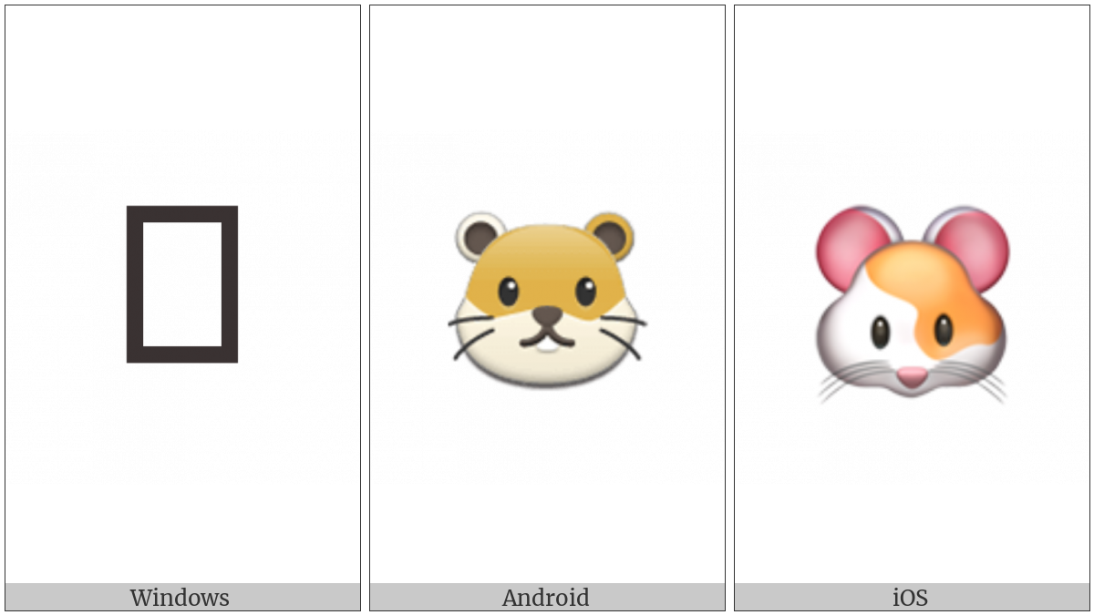 Hamster Face on various operating systems