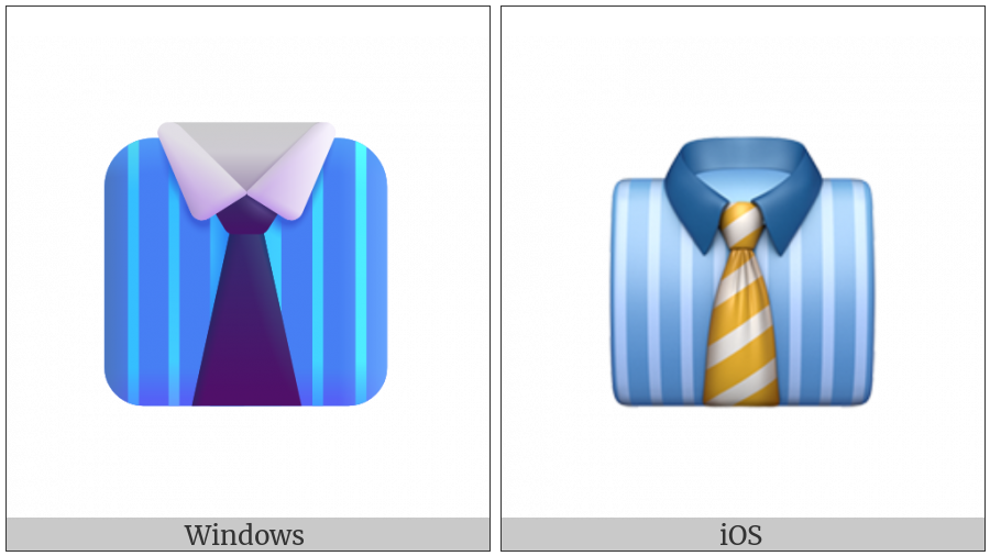 Necktie on various operating systems