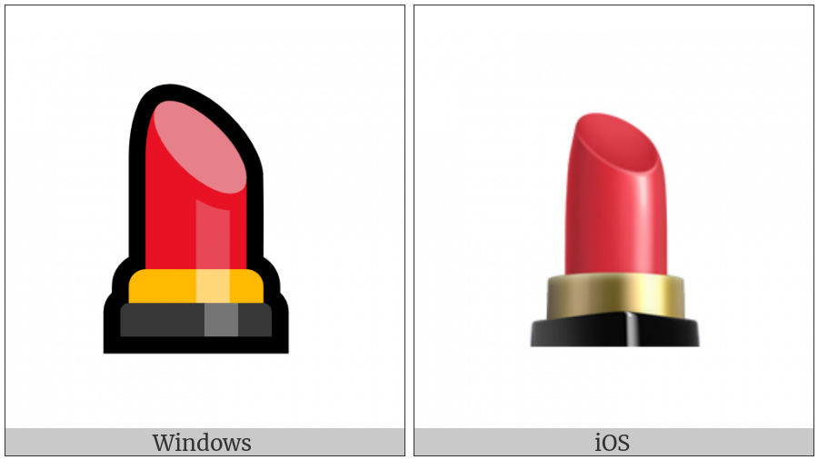 Lipstick on various operating systems