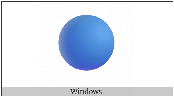 Large Blue Circle on various operating systems