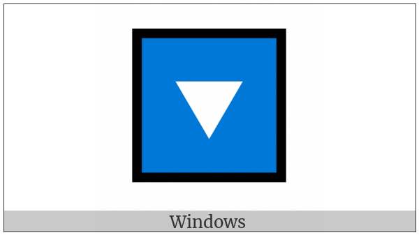 Down-Pointing Small Red Triangle on various operating systems