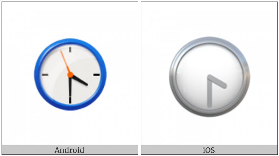 Clock Face Four-Thirty on various operating systems
