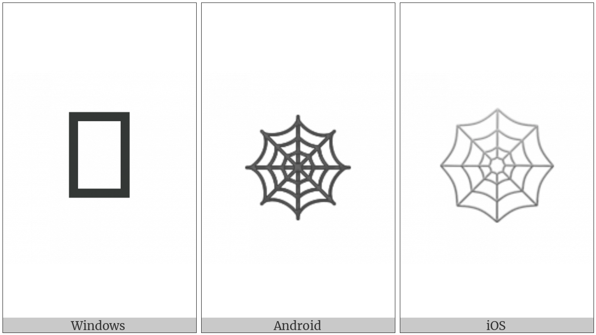Spider Web on various operating systems