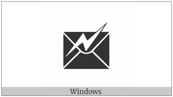 Envelope With Lightning on various operating systems