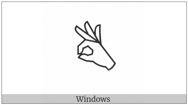 Turned Ok Hand Sign on various operating systems