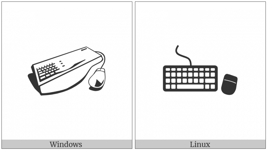 Keyboard And Mouse on various operating systems