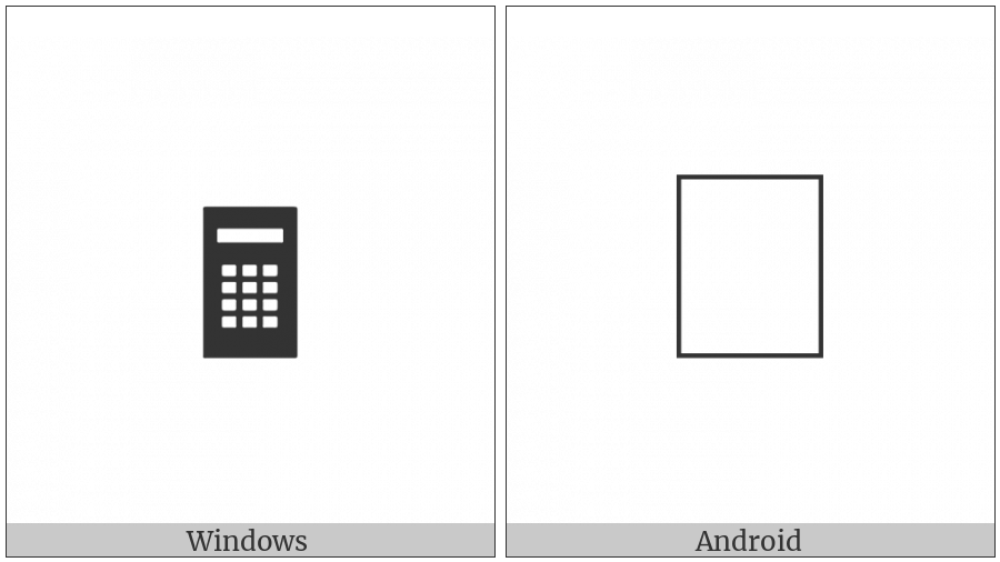 Pocket Calculator on various operating systems
