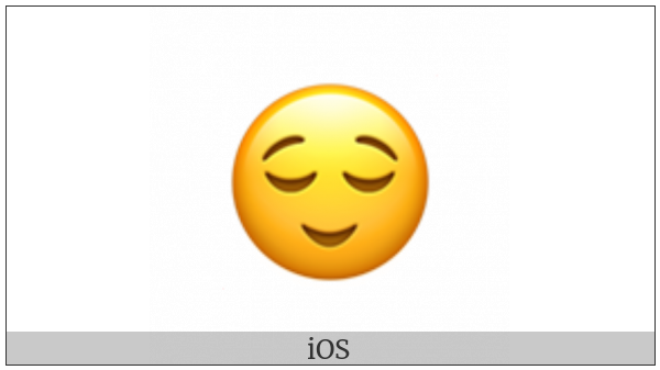 Relieved Face on various operating systems