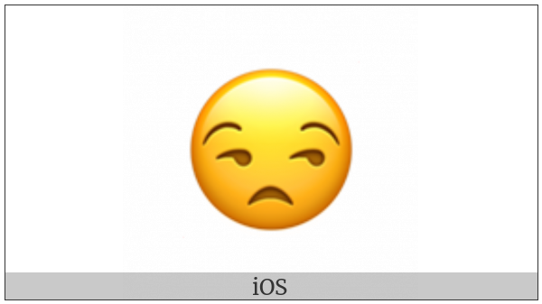 Unamused Face on various operating systems