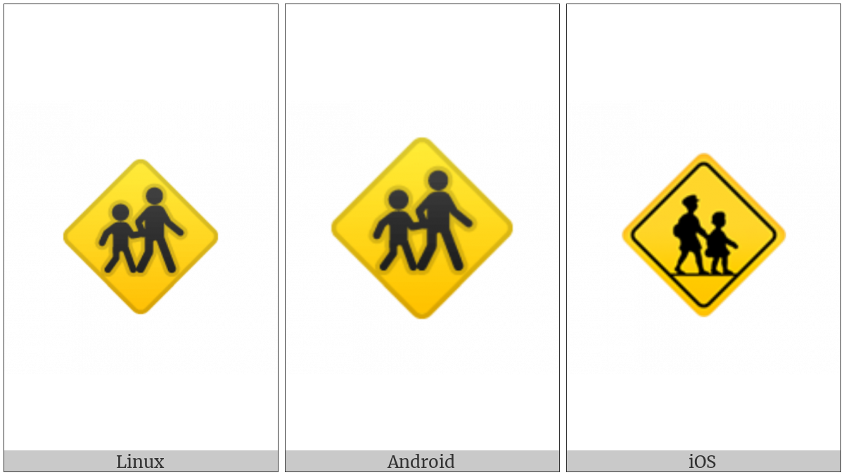 Children Crossing on various operating systems