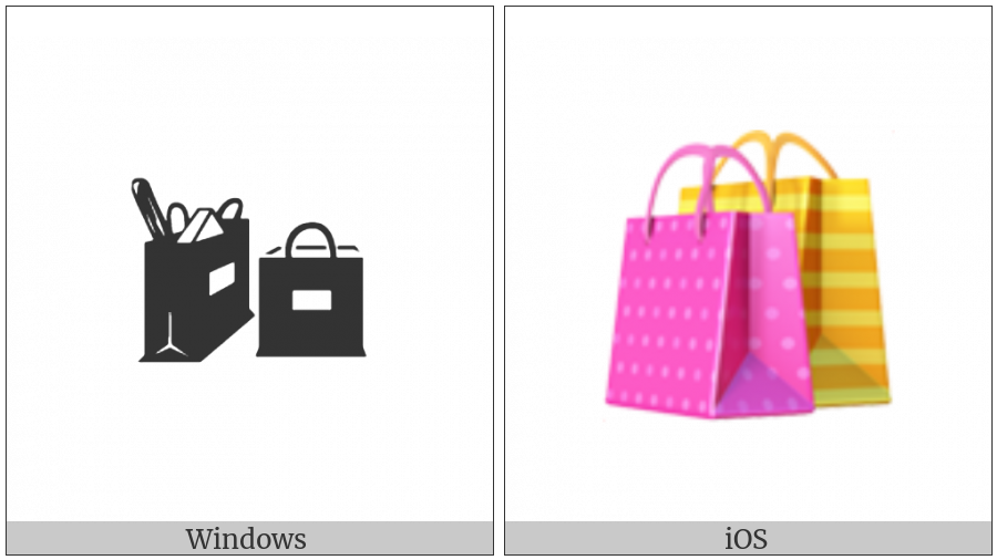 Shopping Bags on various operating systems