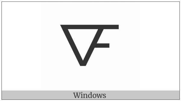 Alchemical Symbol For Aquafortis on various operating systems