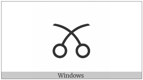 Alchemical Symbol For Realgar-2 on various operating systems