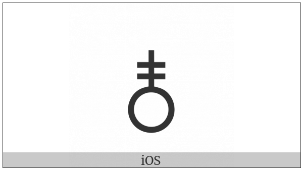 Alchemical Symbol For Powder on various operating systems