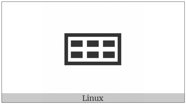 Alchemical Symbol For Powdered Brick on various operating systems