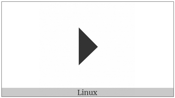 Black Right-Pointing Isosceles Right Triangle on various operating systems