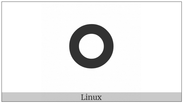 Very Heavy White Circle on various operating systems