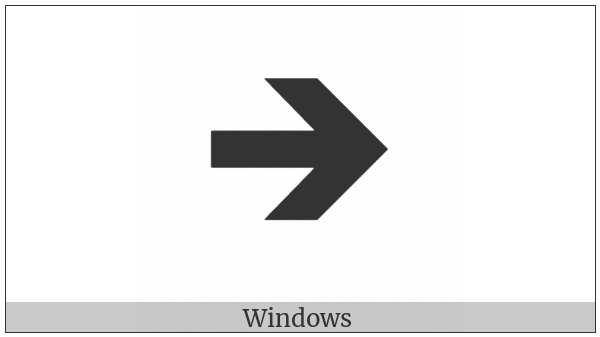 Wide-Headed Rightwards Heavy Barb Arrow on various operating systems