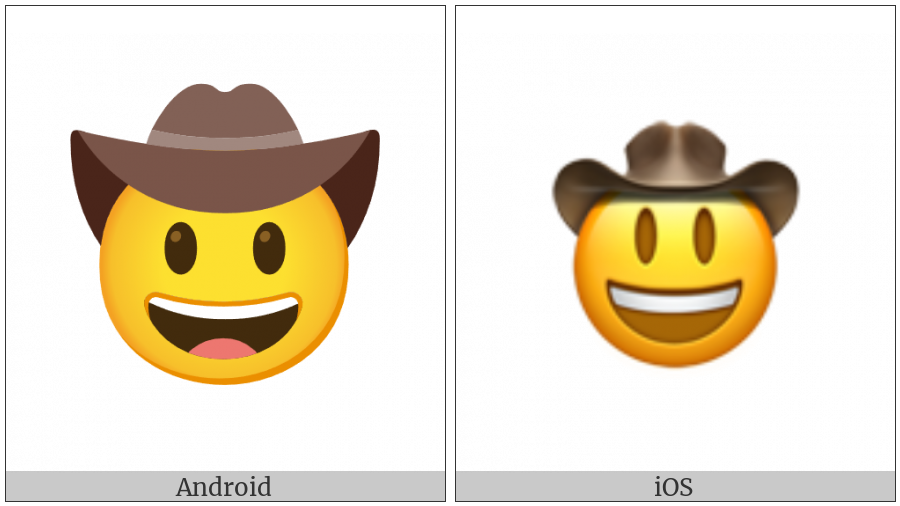 Face With Cowboy Hat on various operating systems