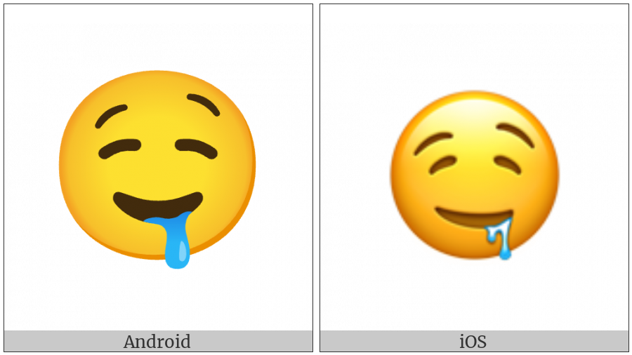 Drooling Face on various operating systems