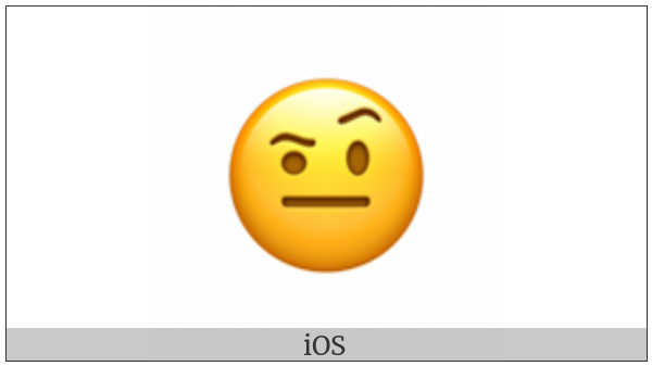Face With One Eyebrow Raised on various operating systems