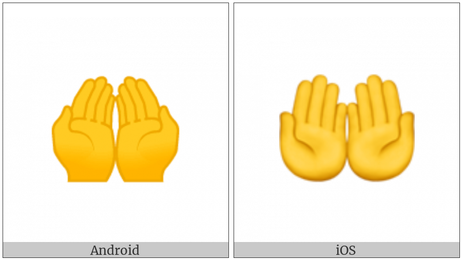 Palms Up Together on various operating systems