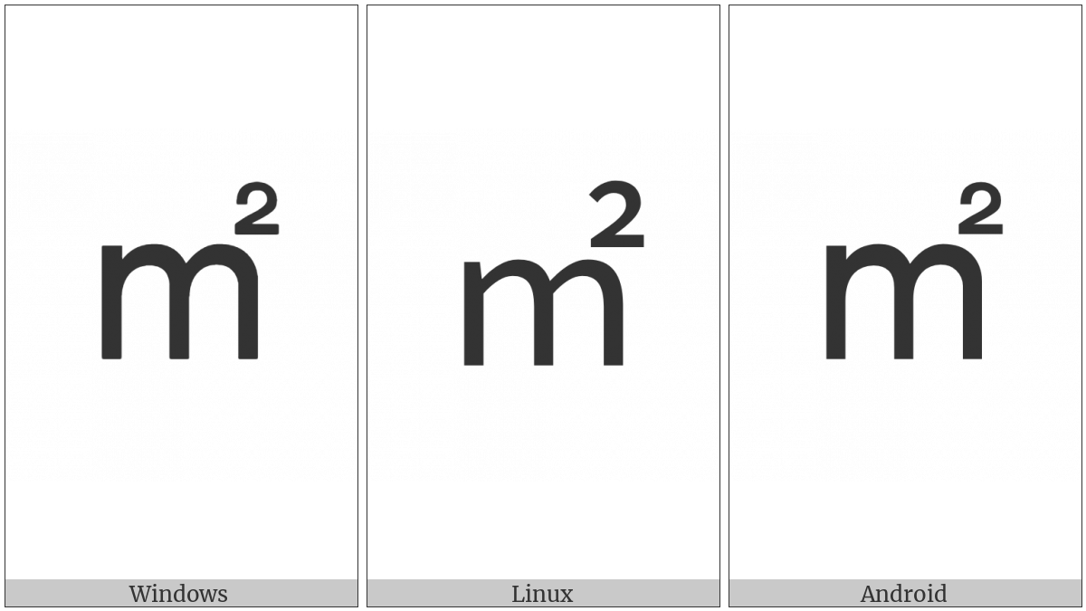 Square M Squared on various operating systems
